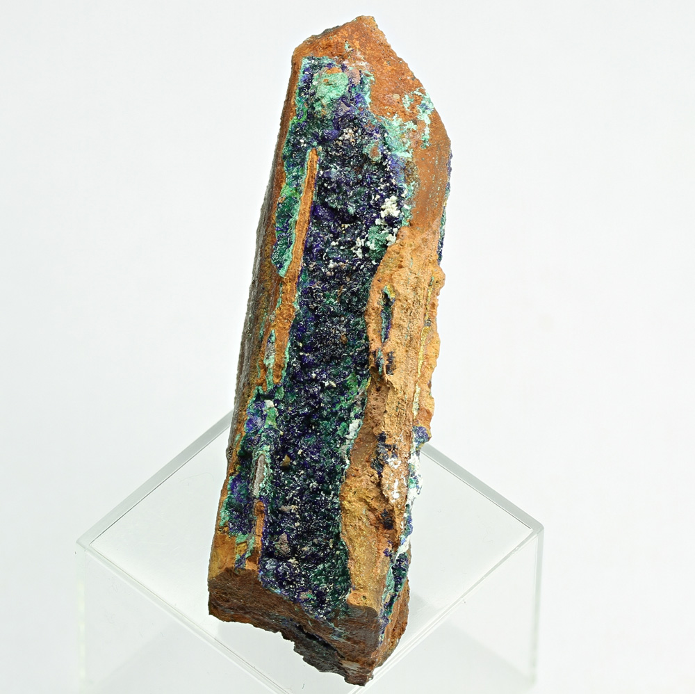 Azurite With Malachite