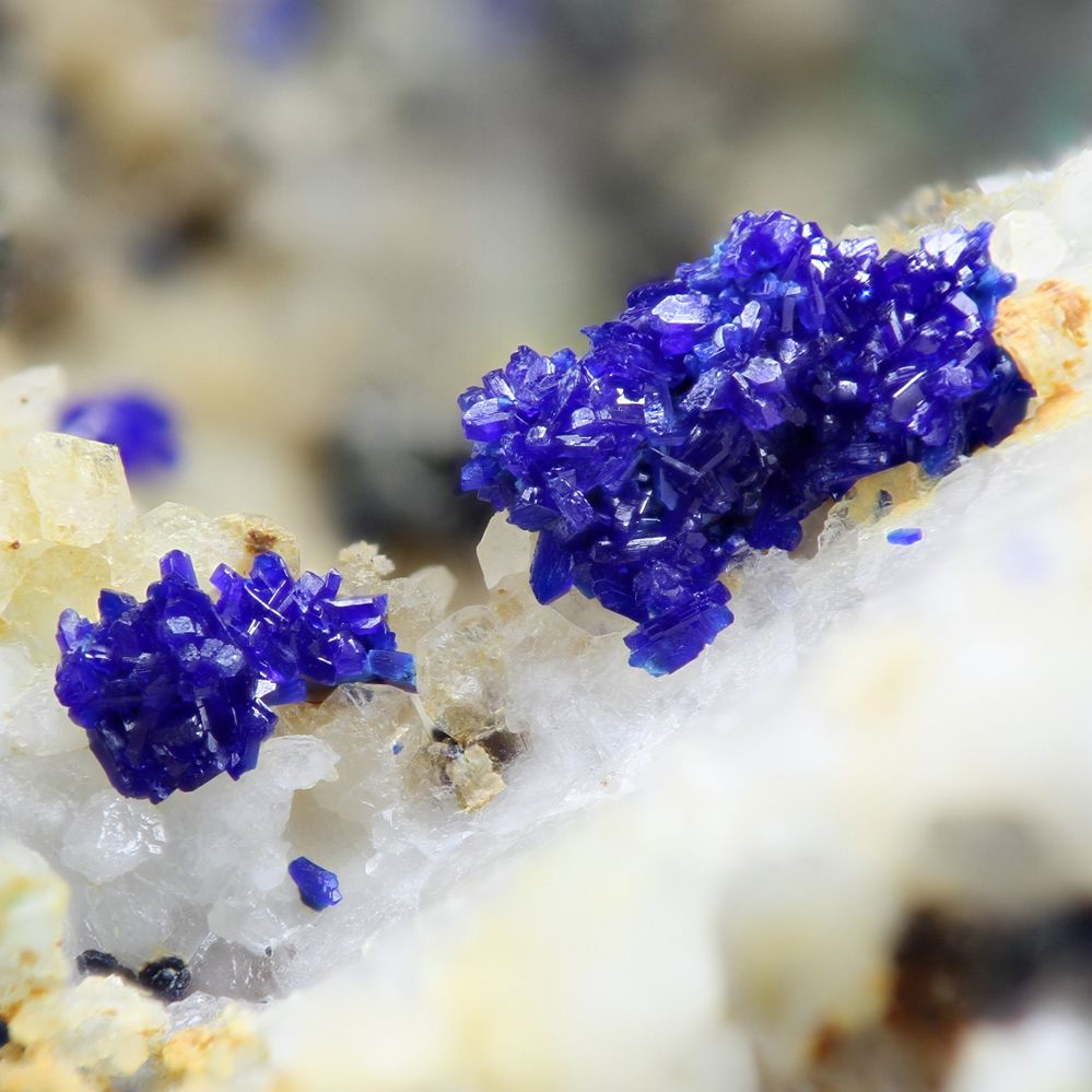 Azurite With Malachite