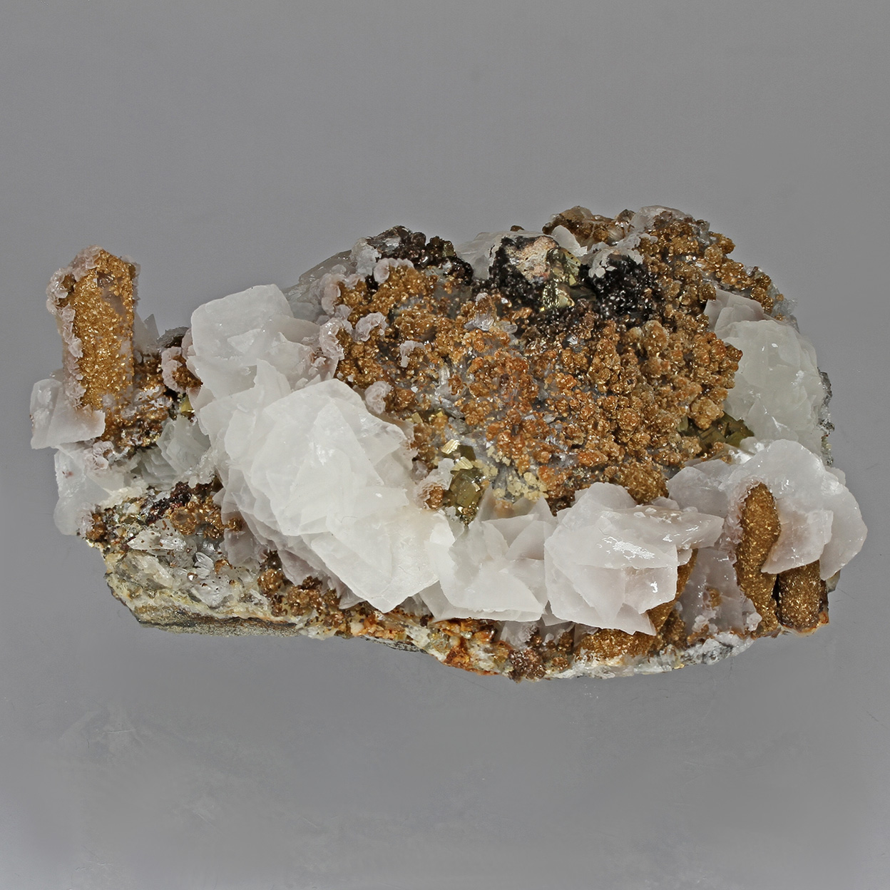 Calcite Siderite Pyrite & Quartz