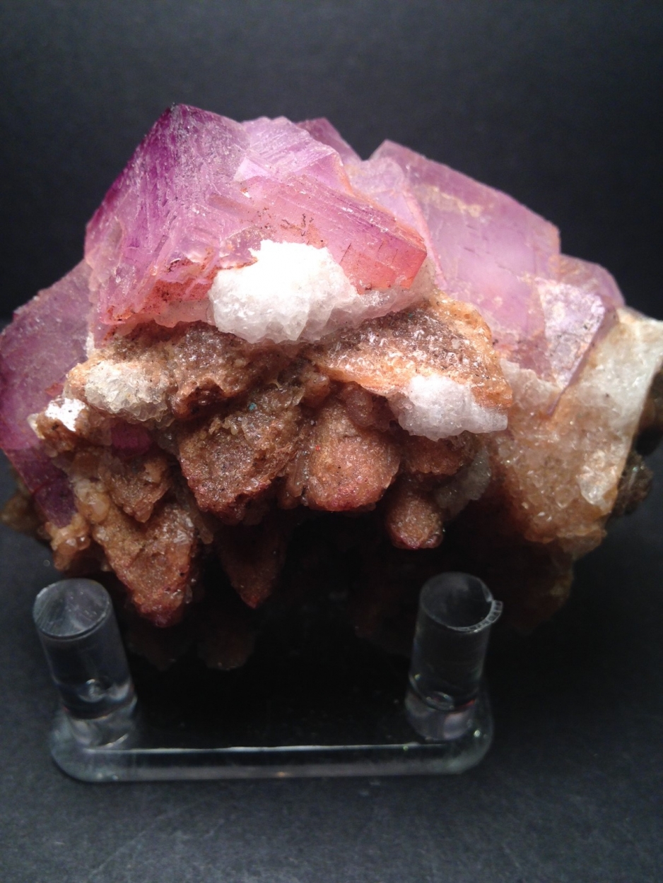 Calcite On Fluorite