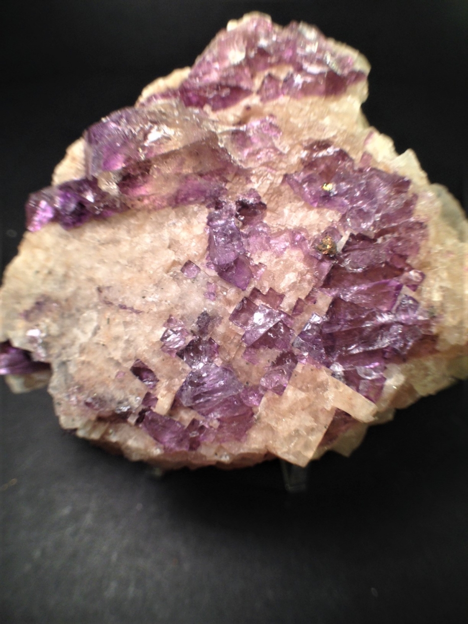 Calcite On Fluorite