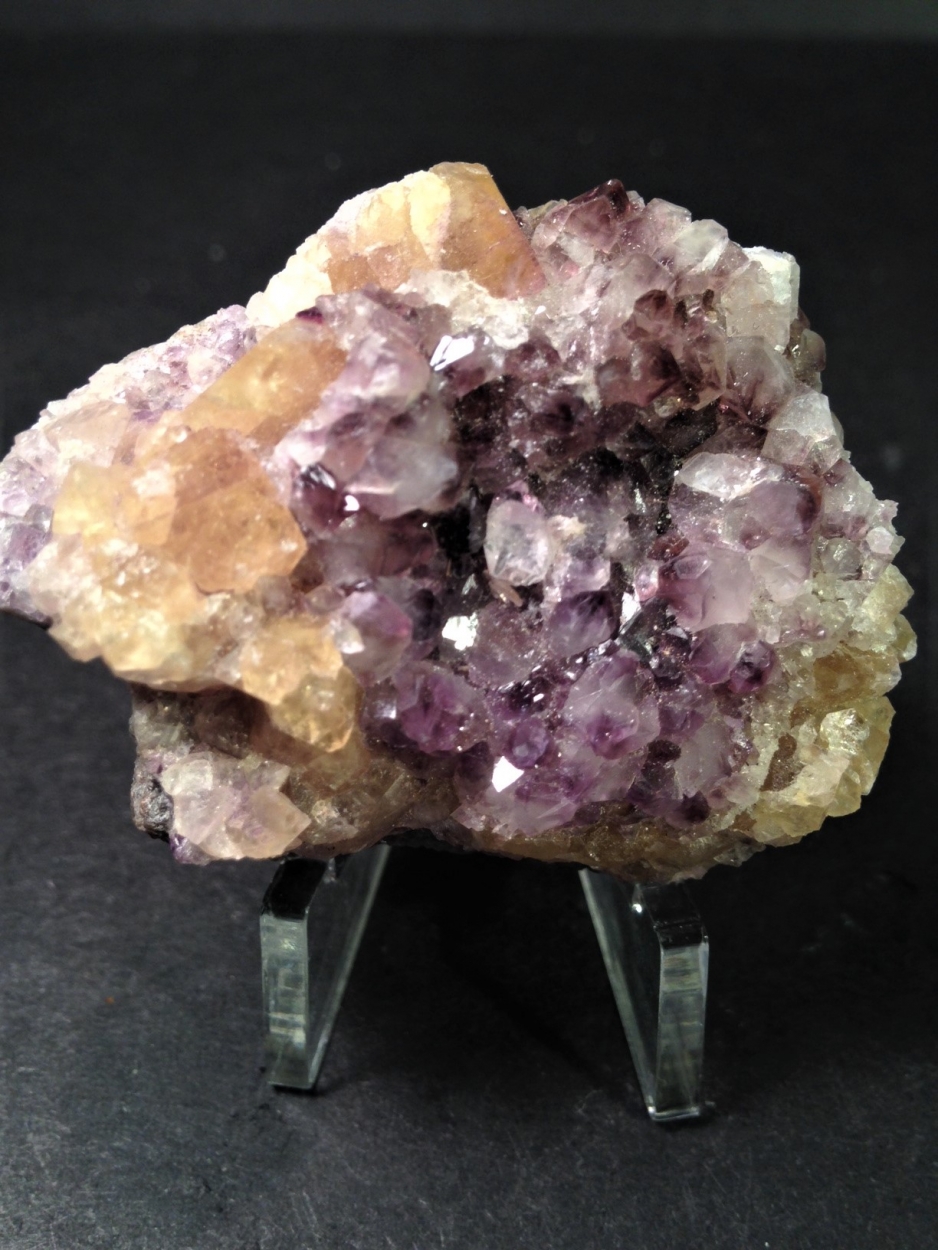 Amethyst On Fluorite