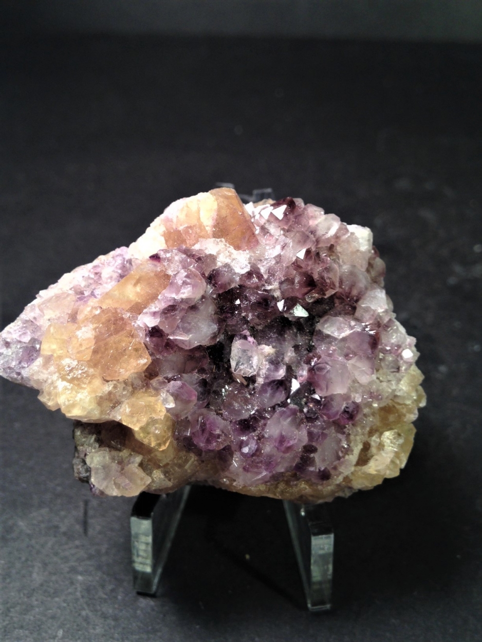 Amethyst On Fluorite