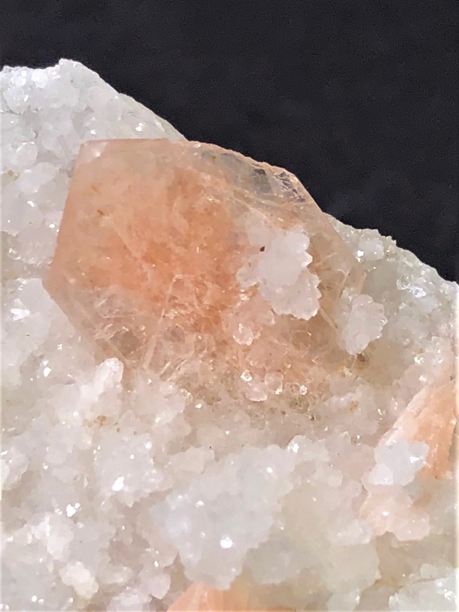 Stilbite On Chalcedony