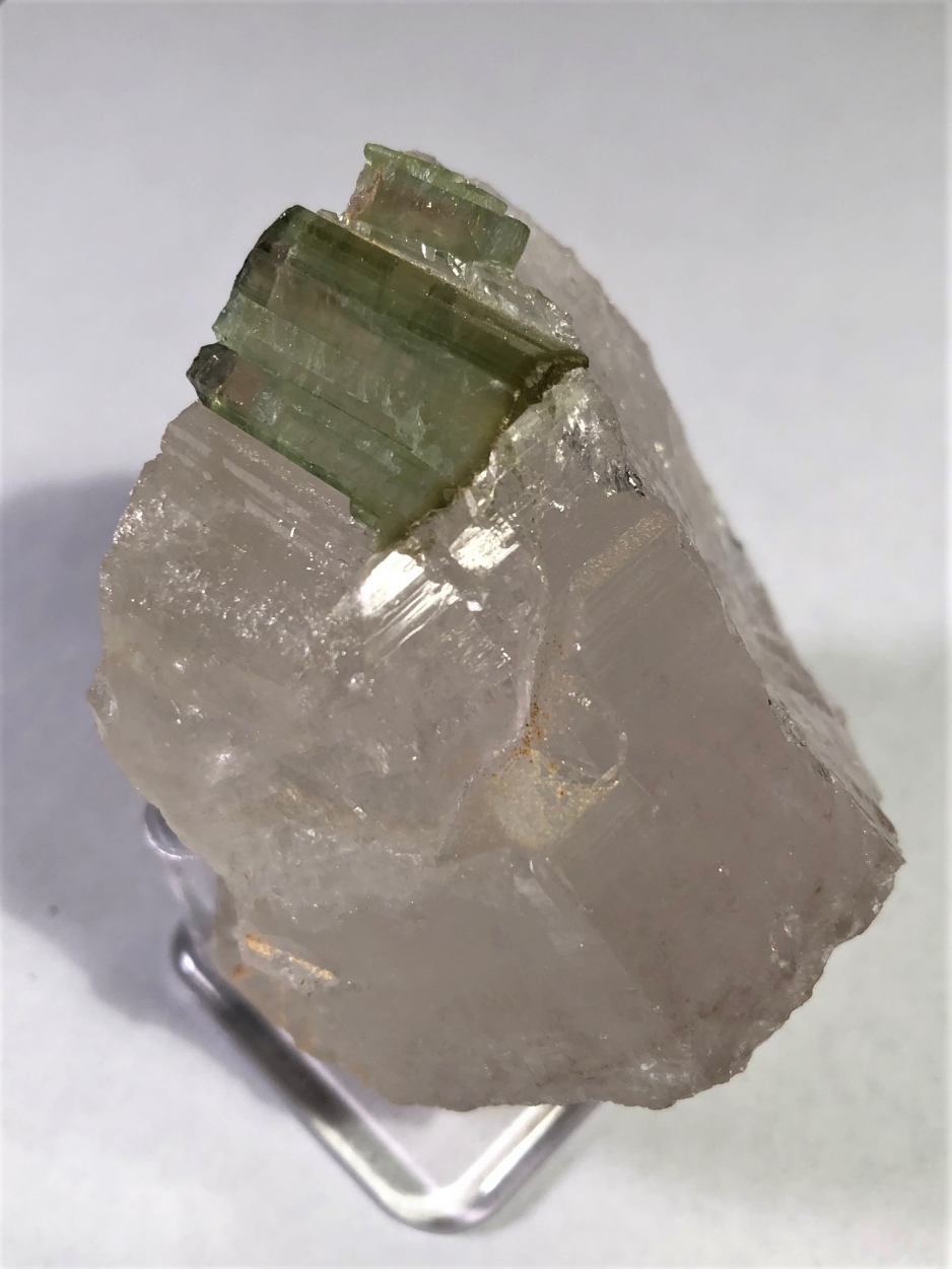 Elbaite On Quartz