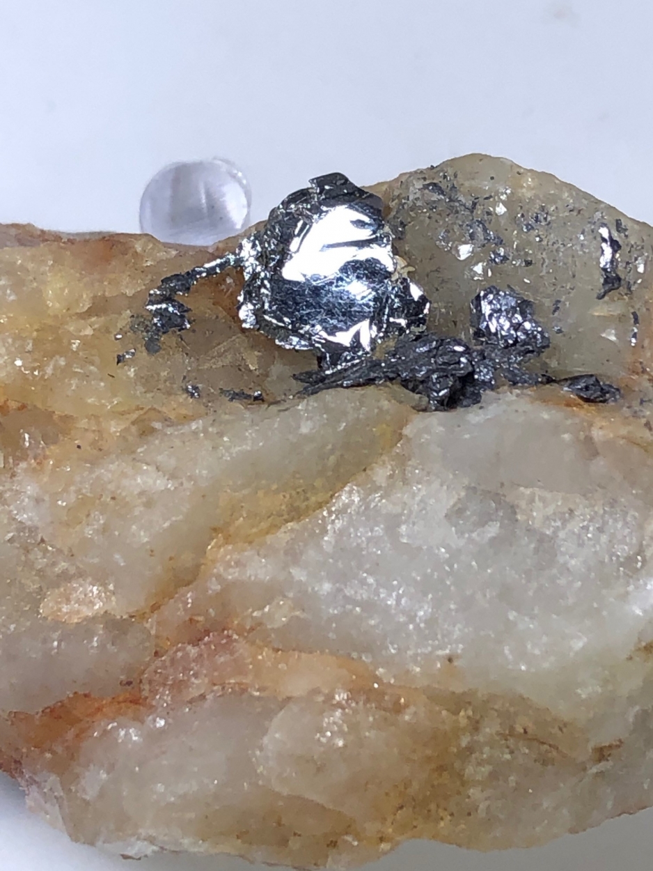 Molybdenite On Quartz