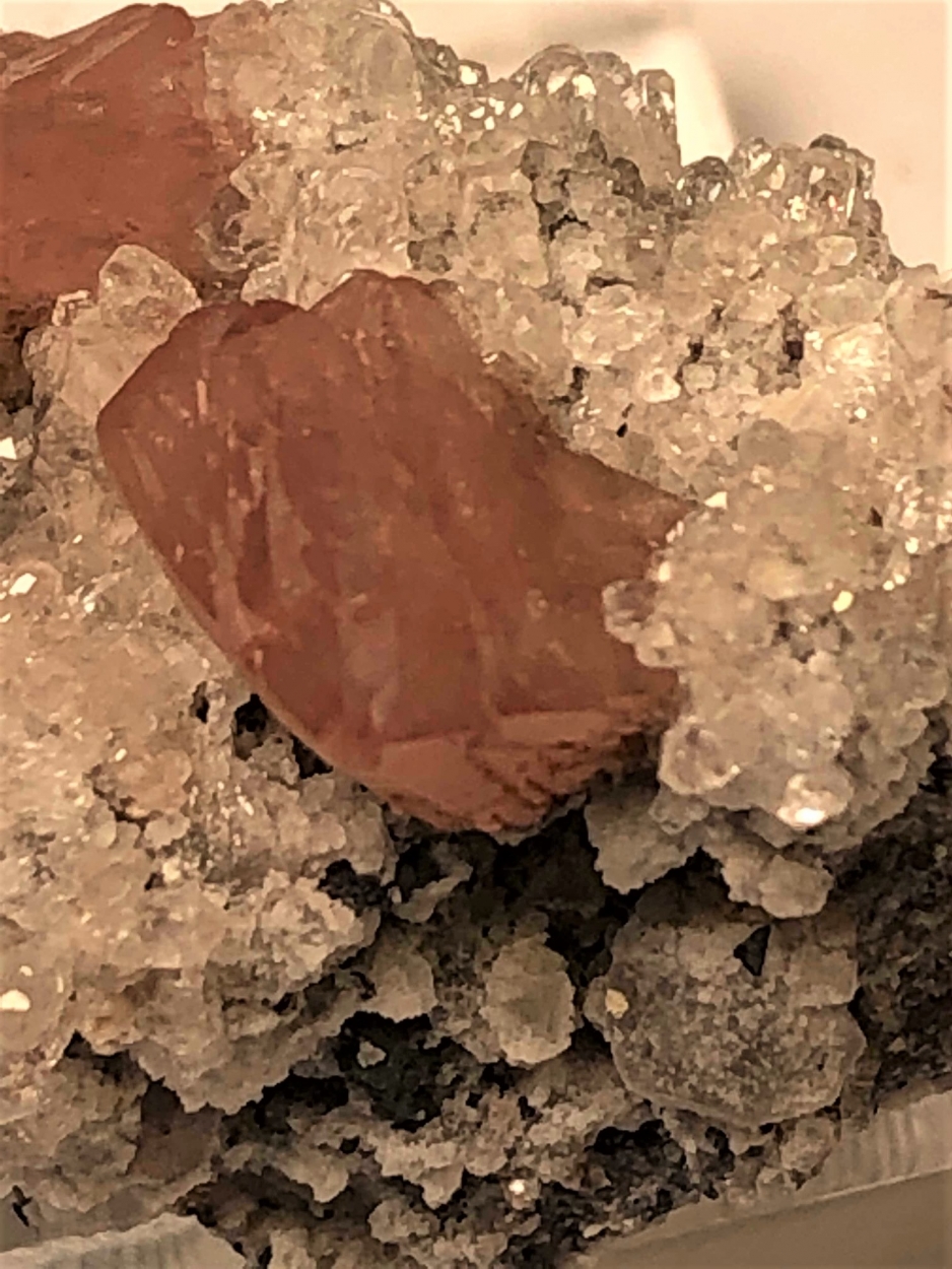 Olmiite Oyelite & Calcite On Matrix