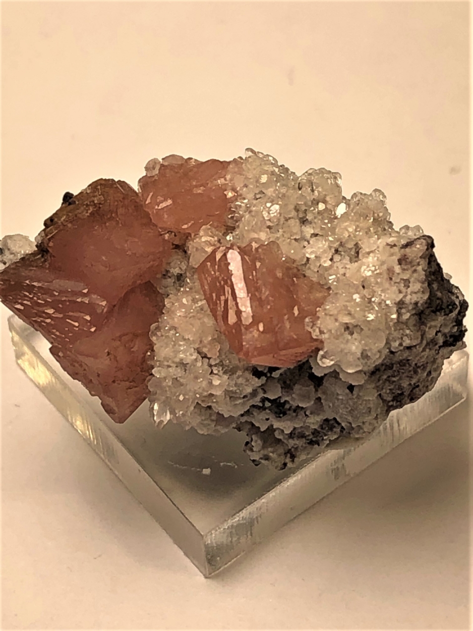 Olmiite Oyelite & Calcite On Matrix