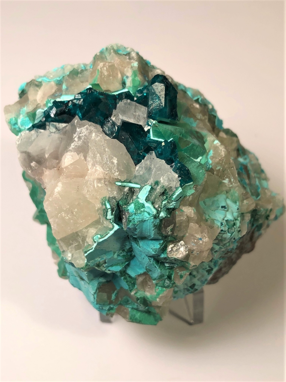 Dioptase & Chrysocolla With Calcite