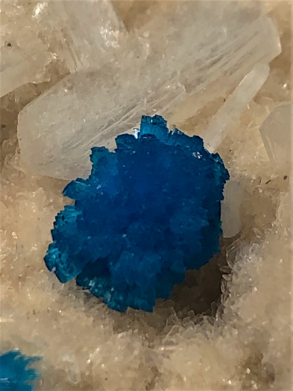 Cavansite & Stilbite On Heulandite