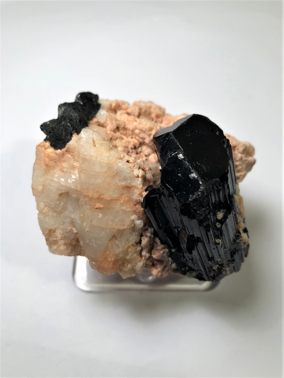 Tourmaline Var Schorl On Feldspar