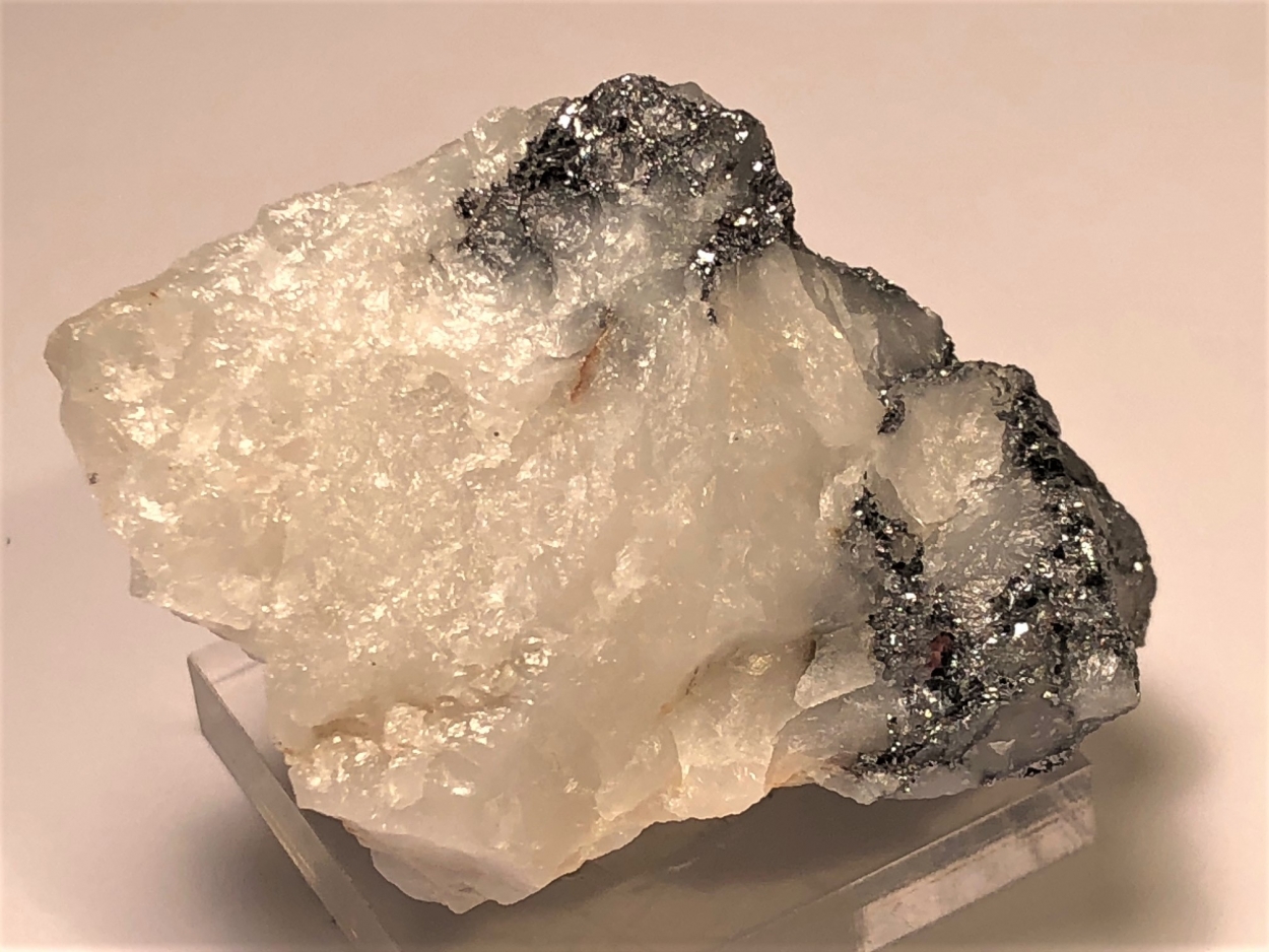 Galena On Milky Quartz