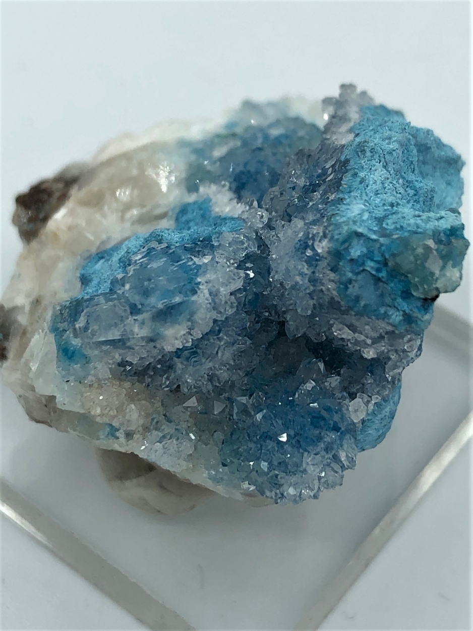 Shattuckite With Quartz & Calcite