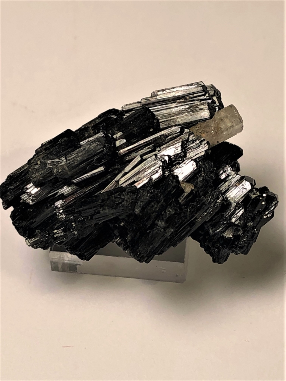 Goshenite On Schorl