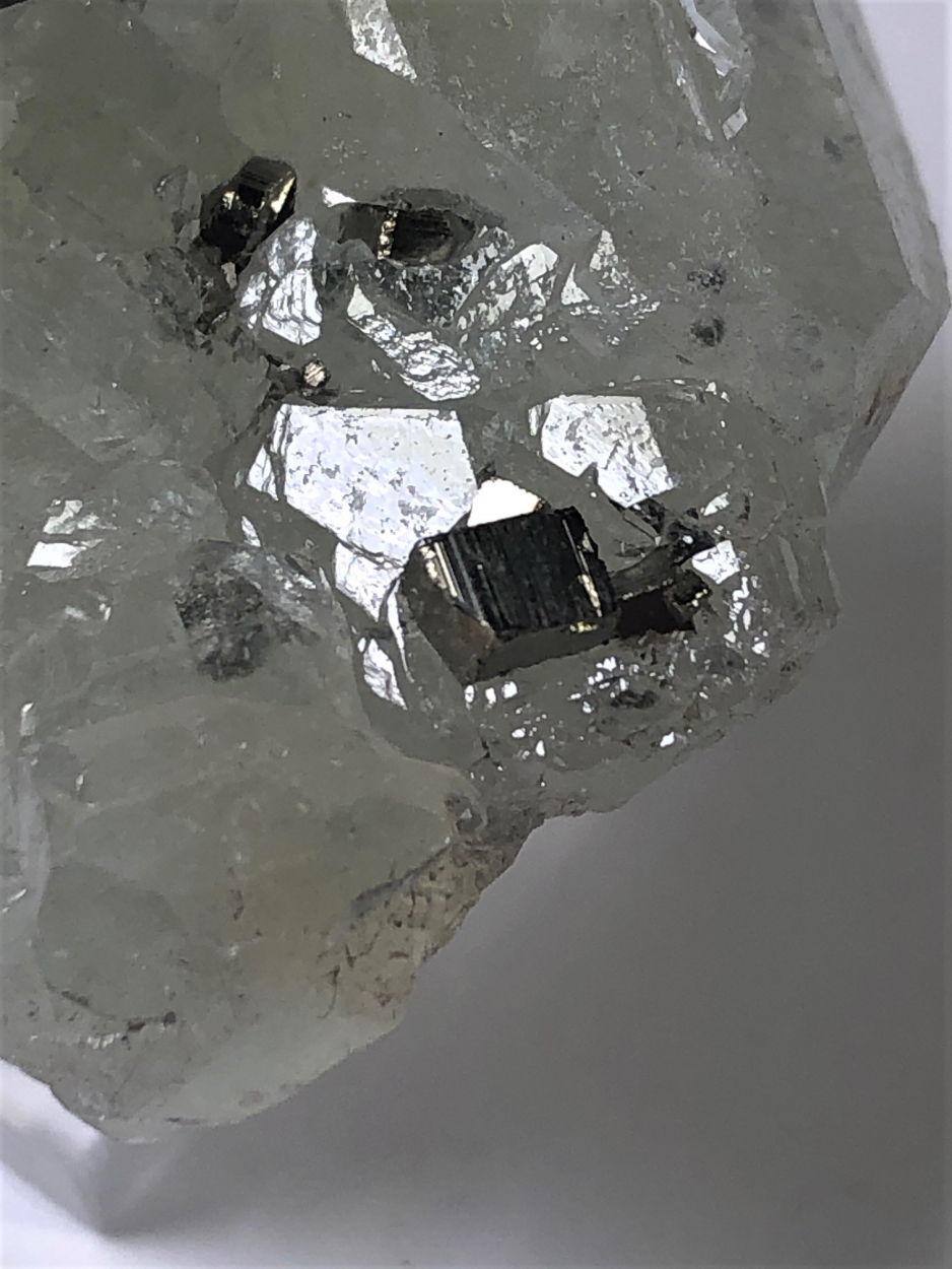 Chalcopyrite With Datolite & Pyrite