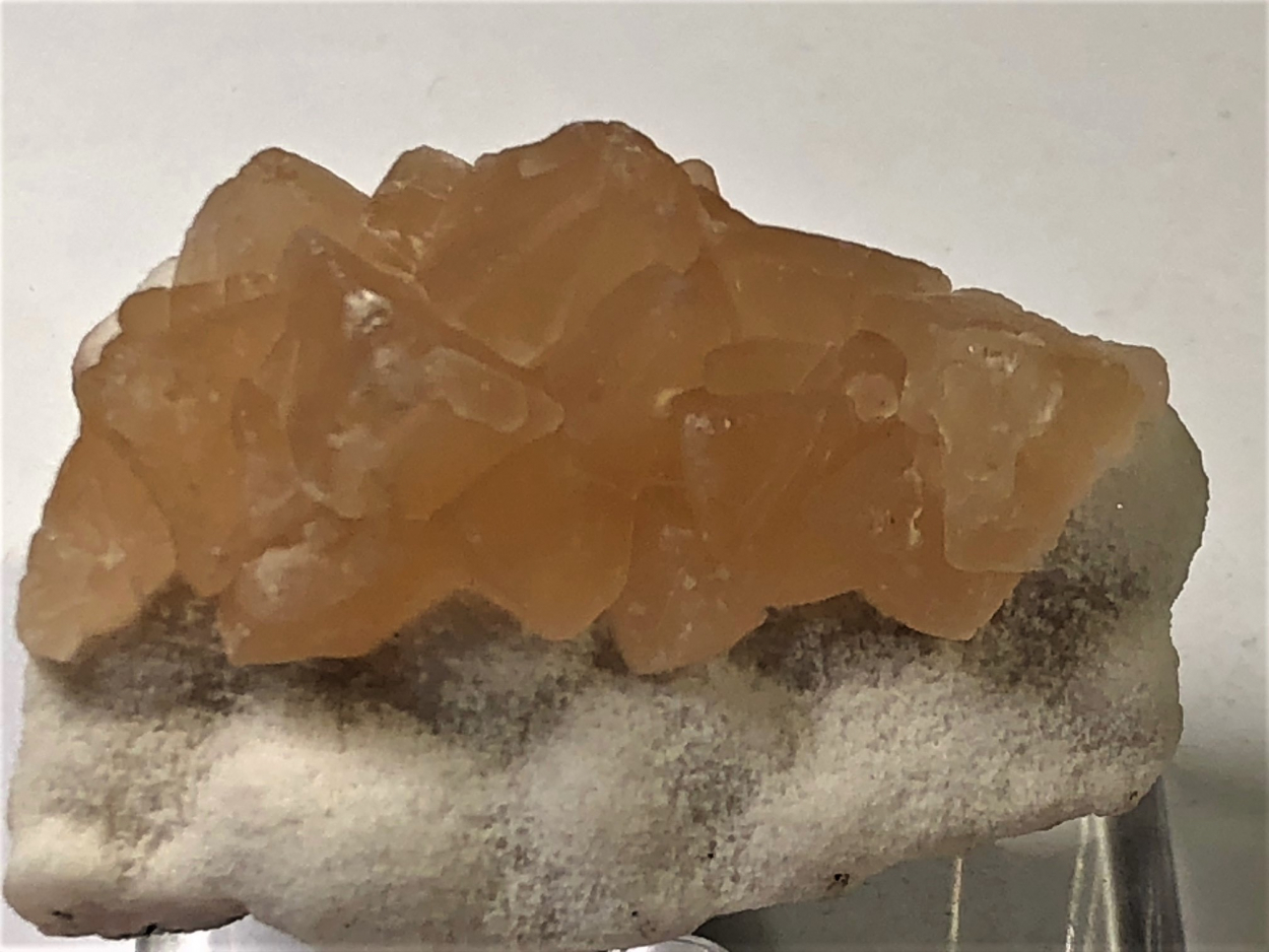 Calcite On Chalcedony