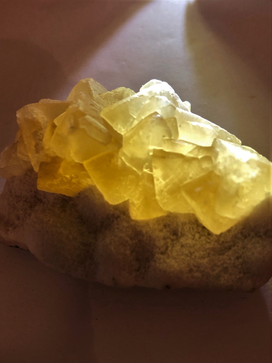 Calcite On Chalcedony