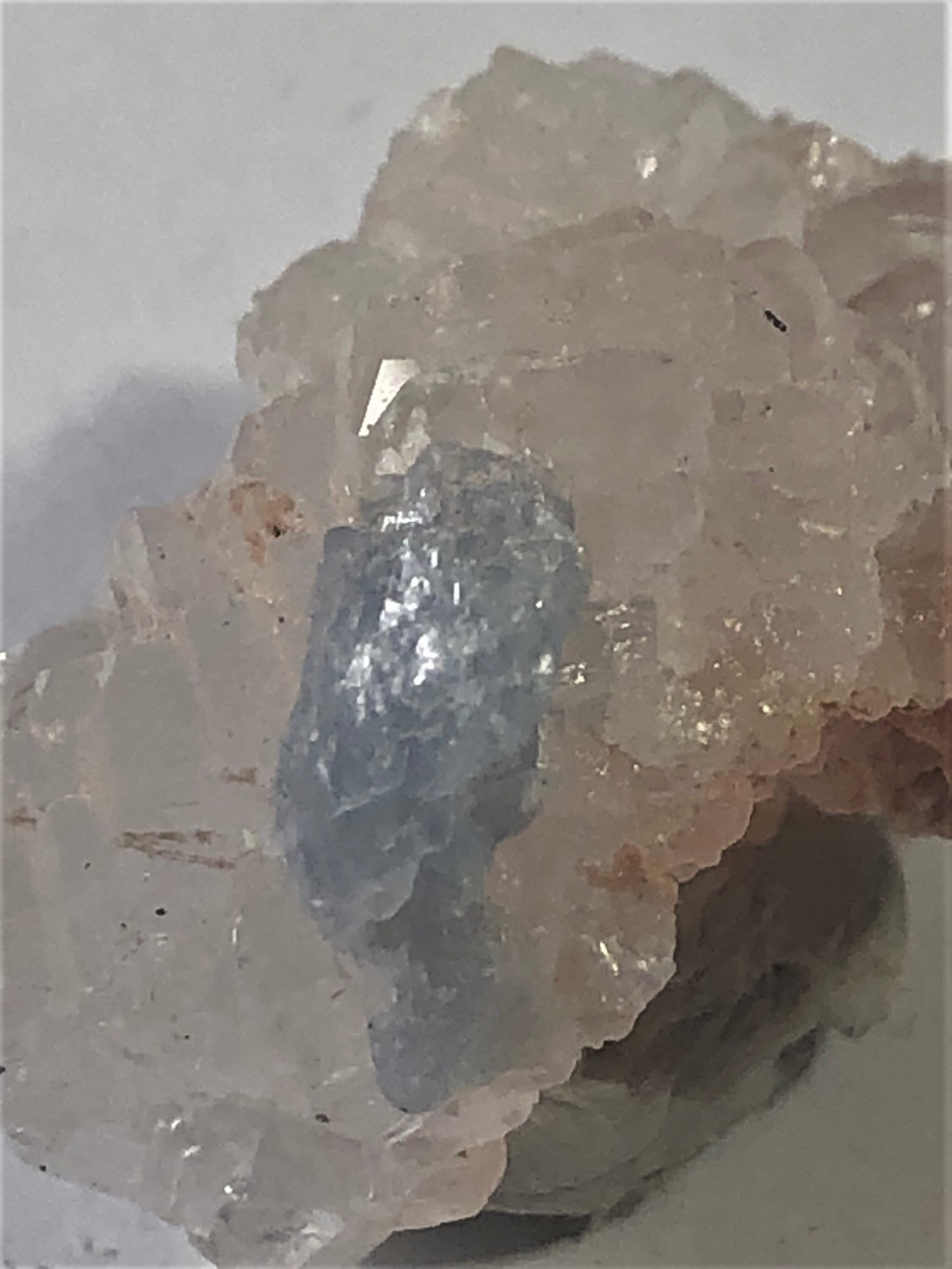 Celestine On Calcite