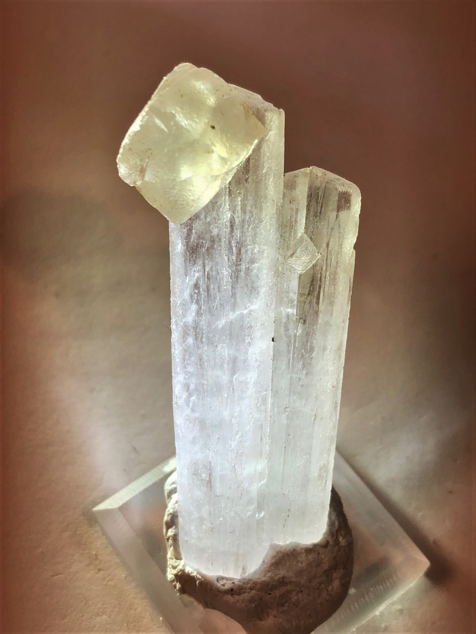 Calcite On Scolecite