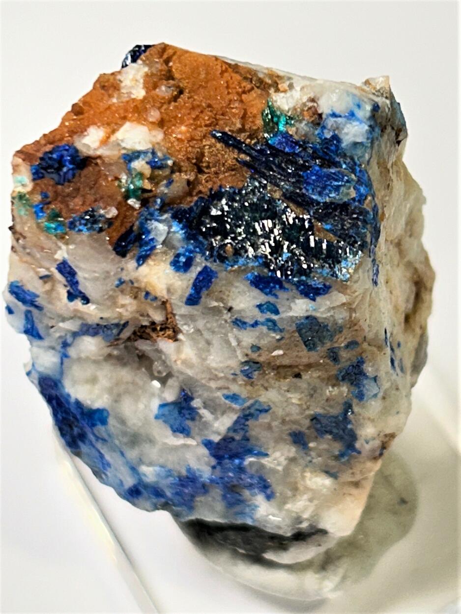 Linarite On Quartz