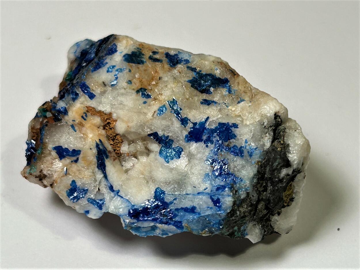 Linarite On Quartz
