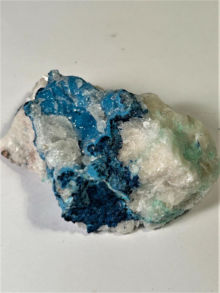 Shattuckite With Quartz & Calcite