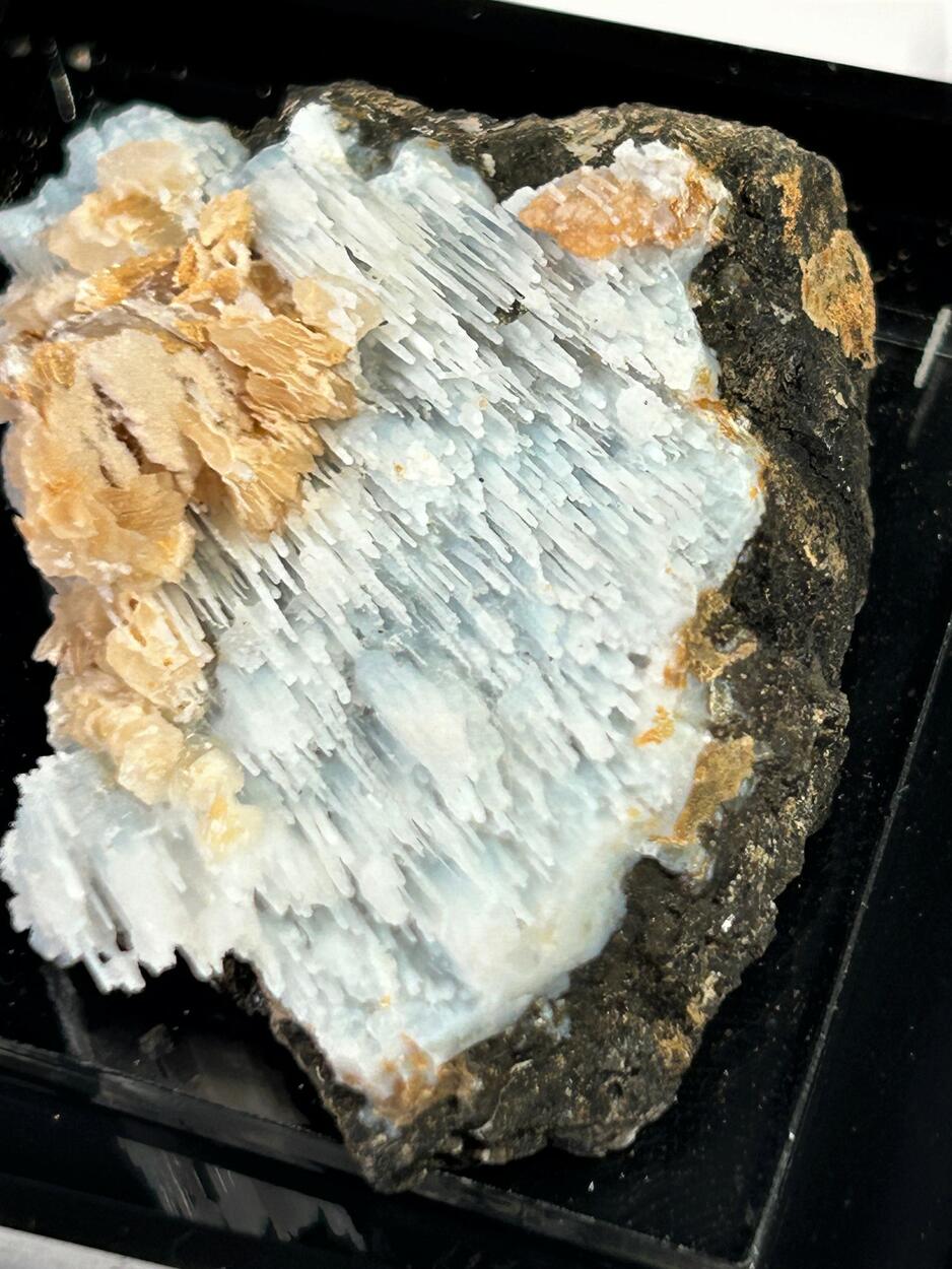 Calcite On Chalcedony
