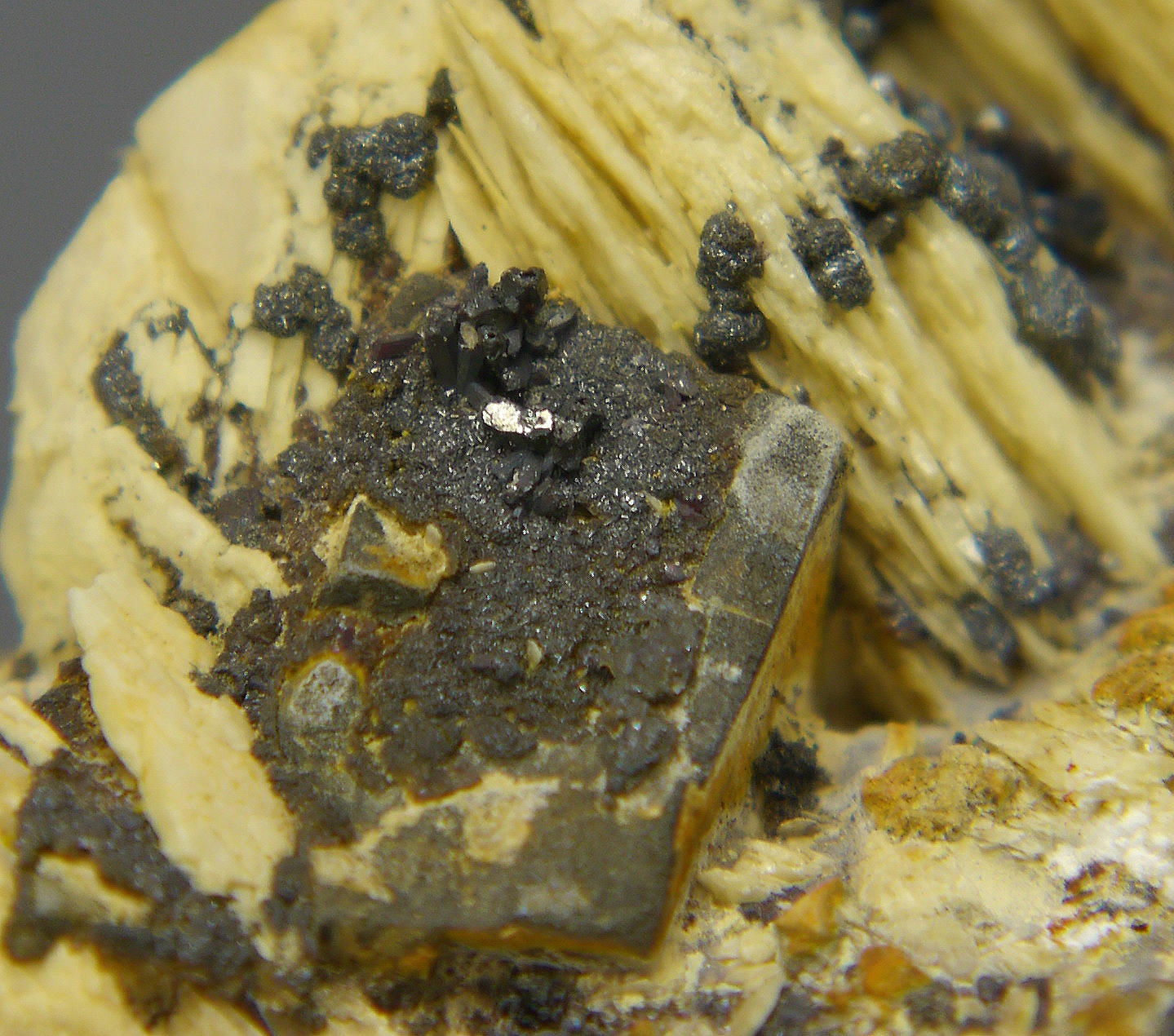 Xanthoconite & Proustite On Baryte