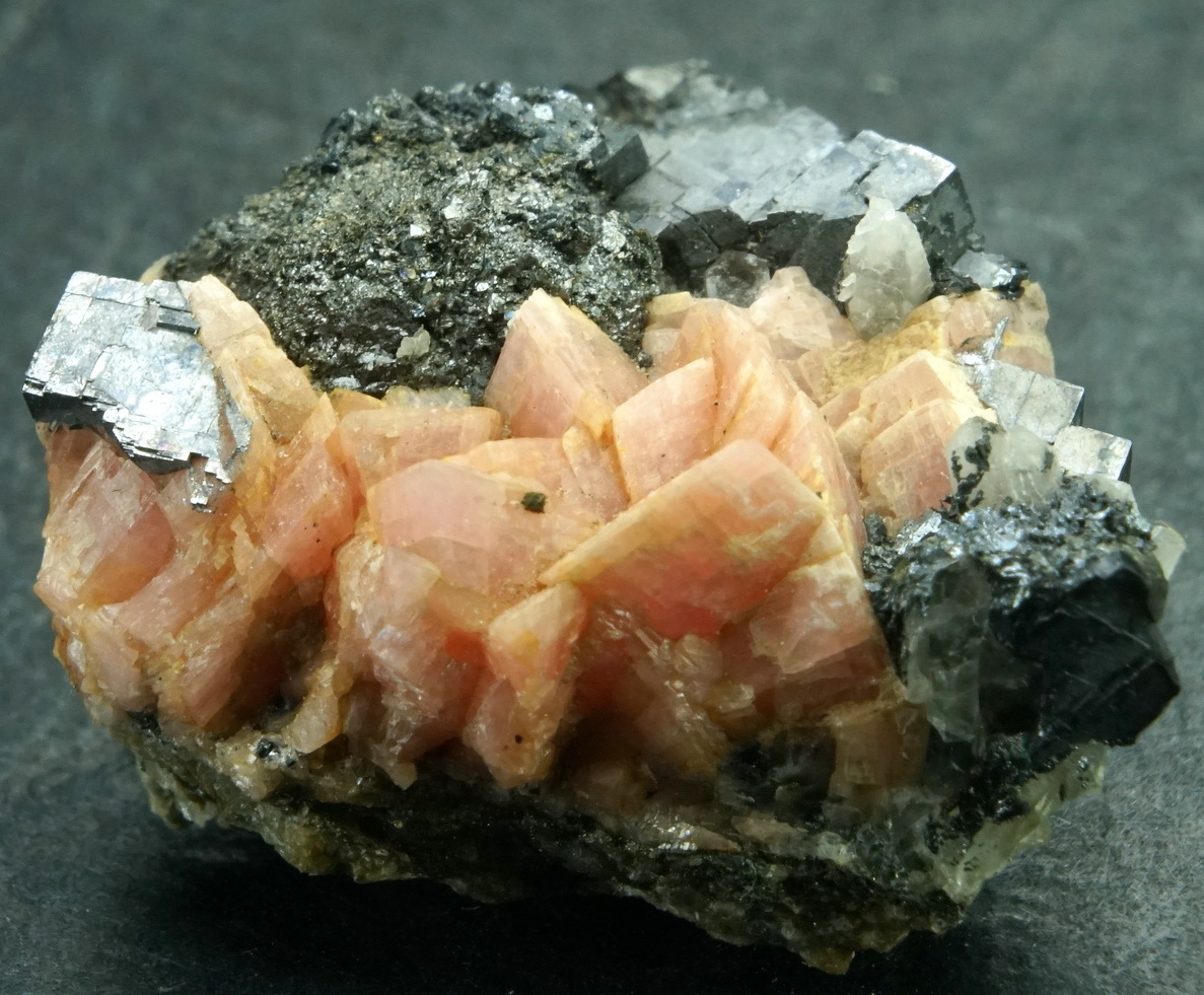 Rhodochrosite & Freibergite