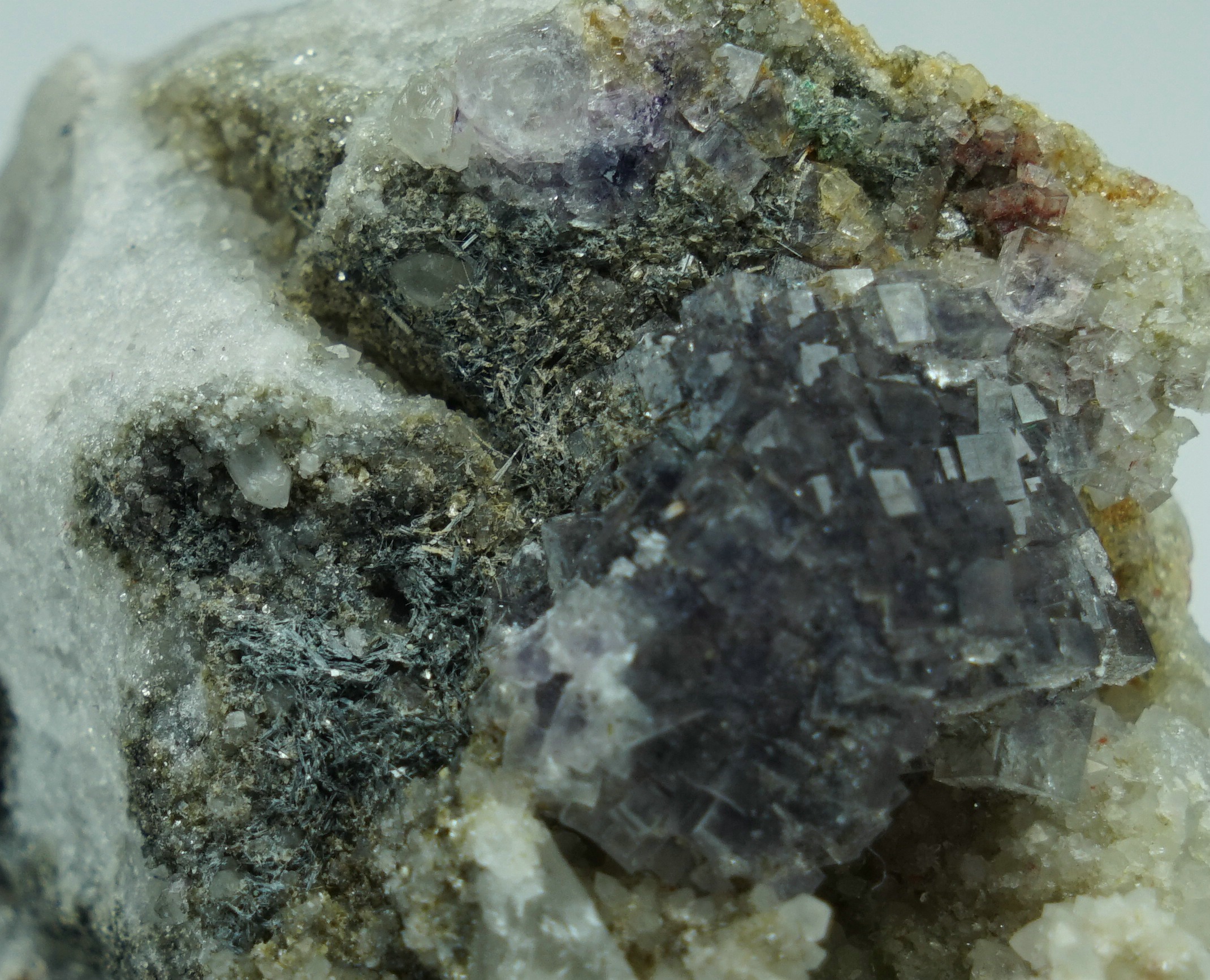 Emplectite & Fluorite