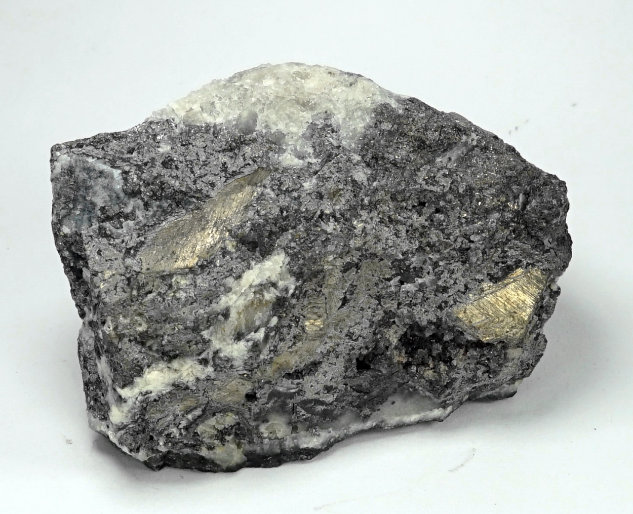 Native Bismuth In Quartz
