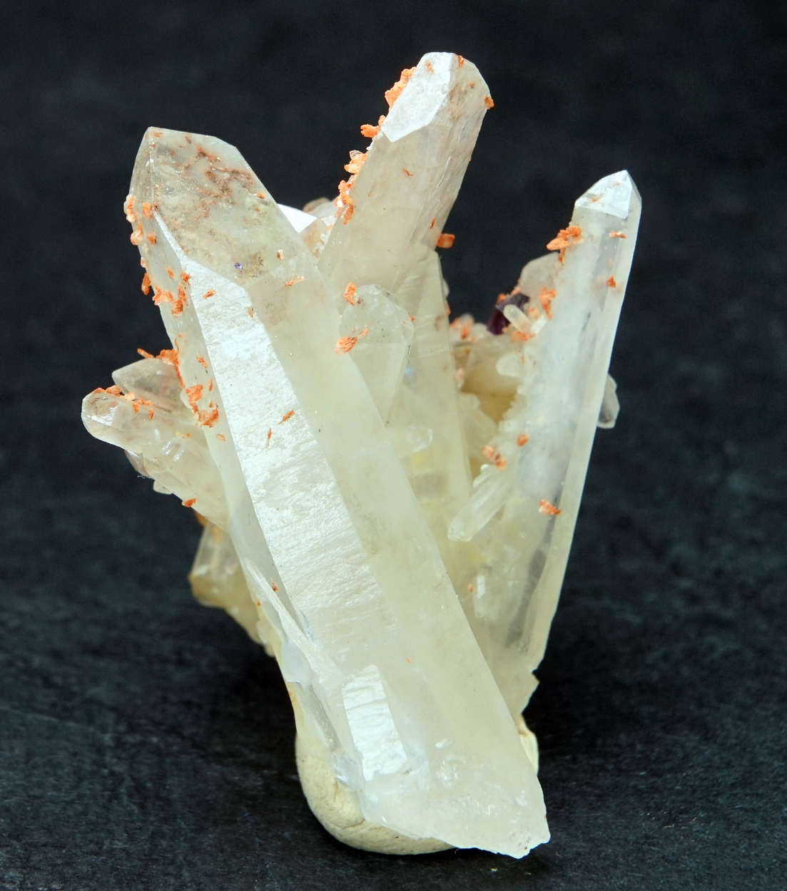 Bertrandite & Fluorite On Quartz