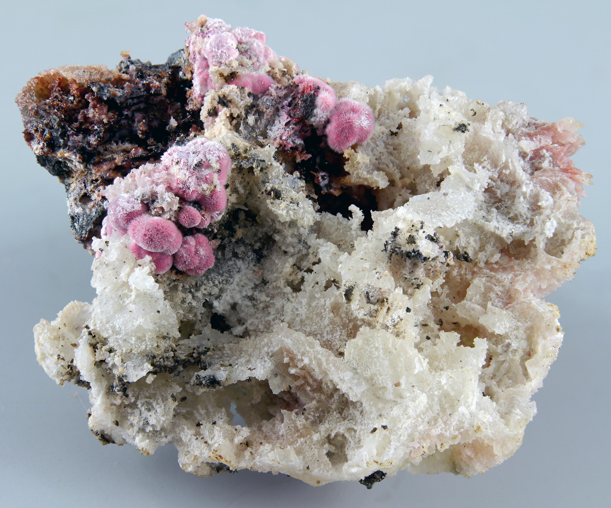 Erythrite On Quartz