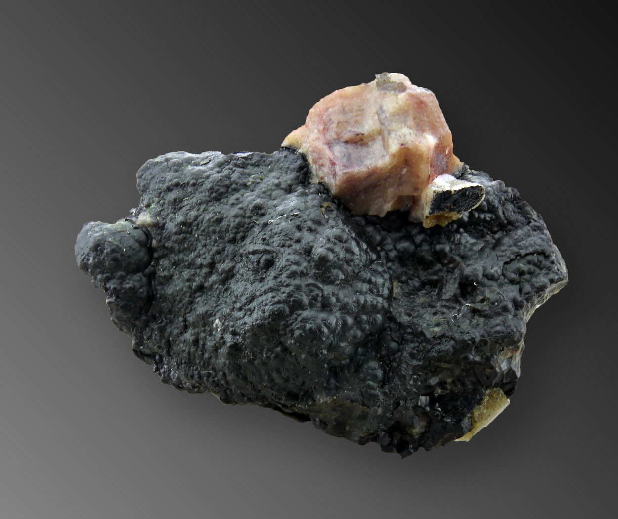 Uraninite Var Pitchblende & Calcite