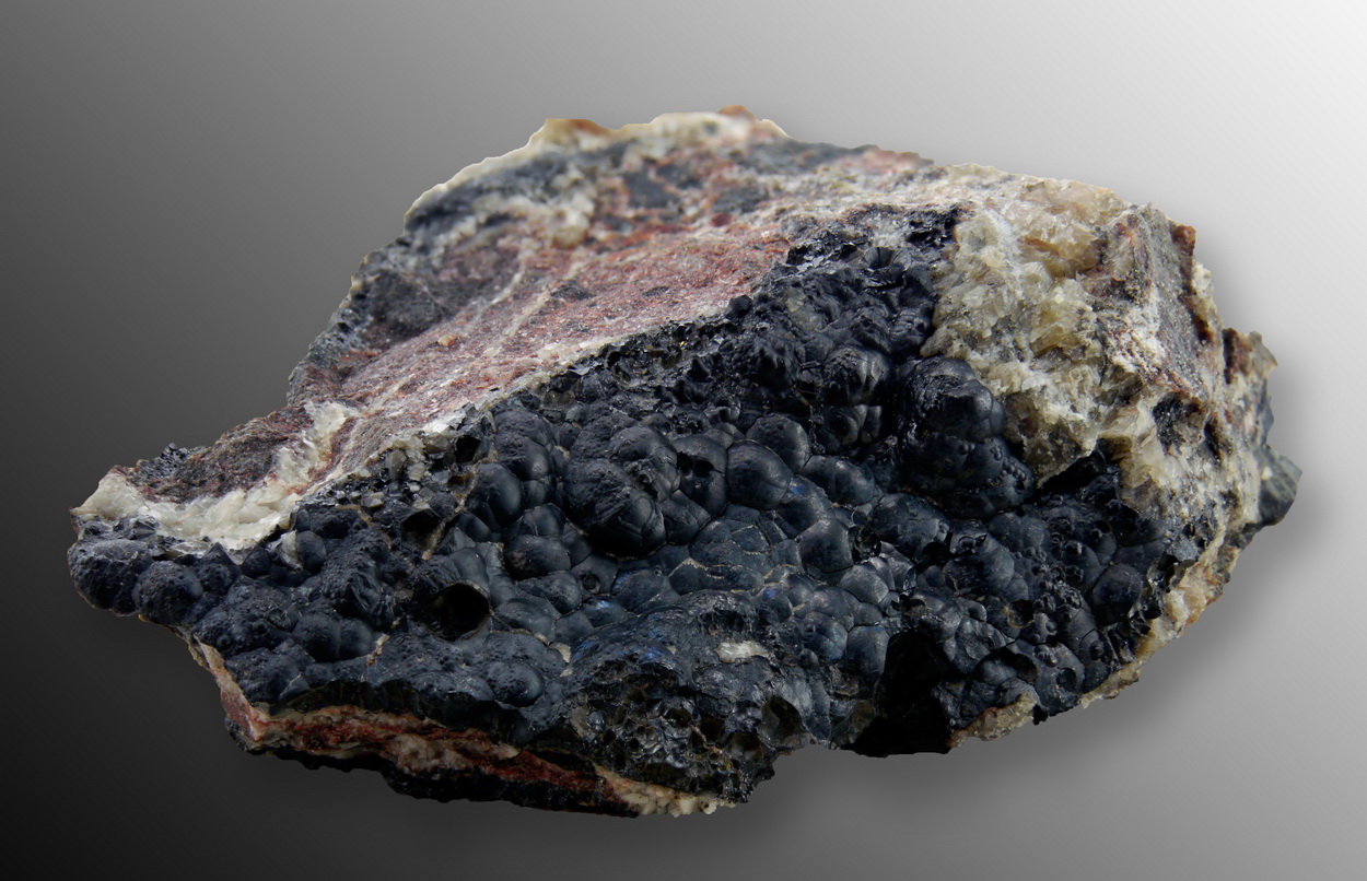 Uraninite Var Pitchblende & Calcite