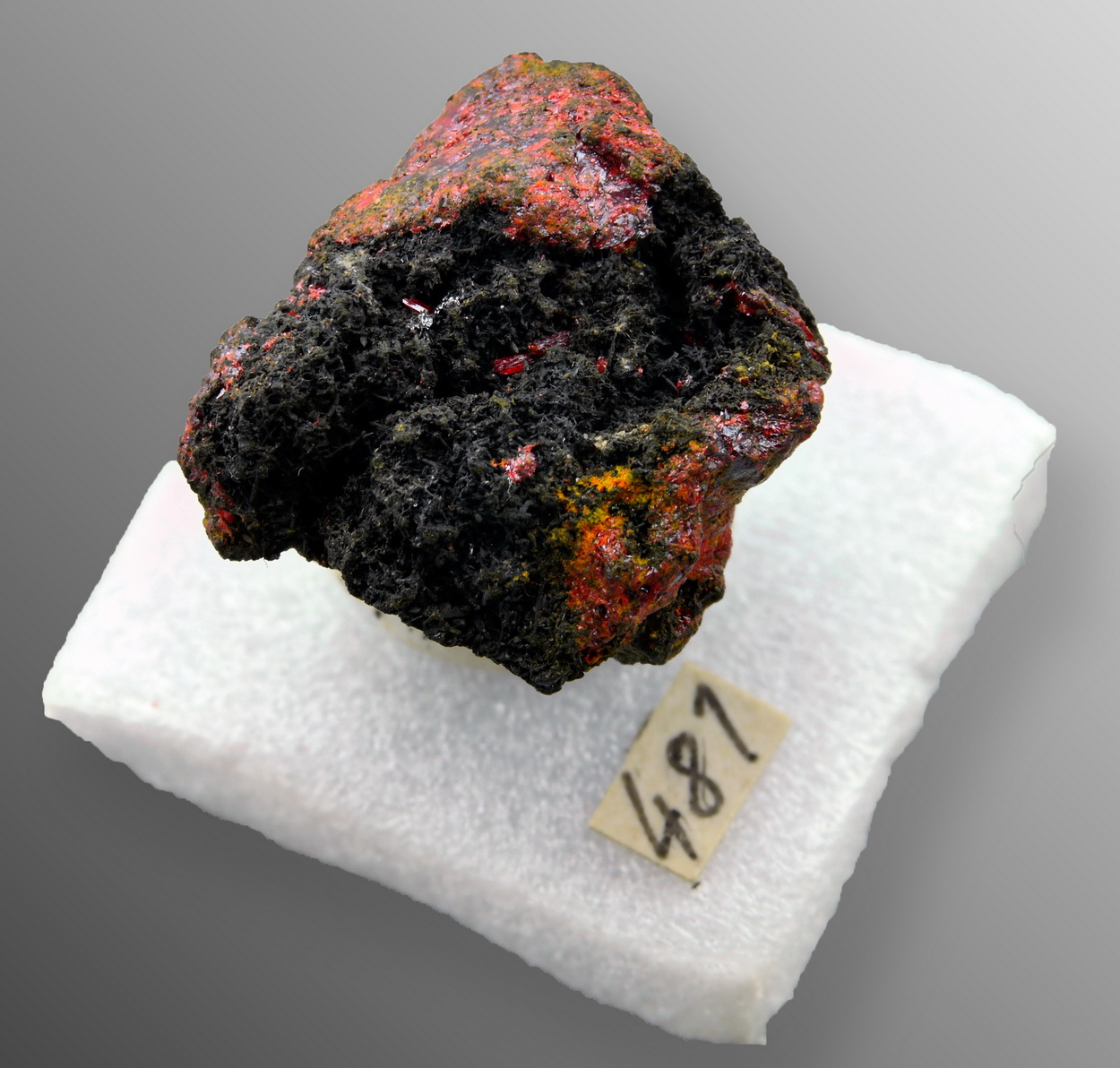 Realgar On Native Arsenic