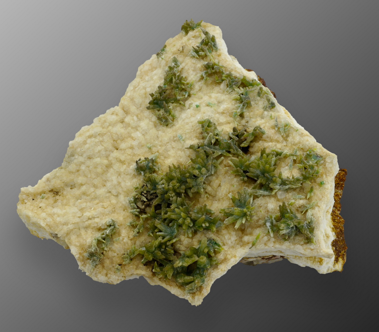 Pyromorphite On Baryte