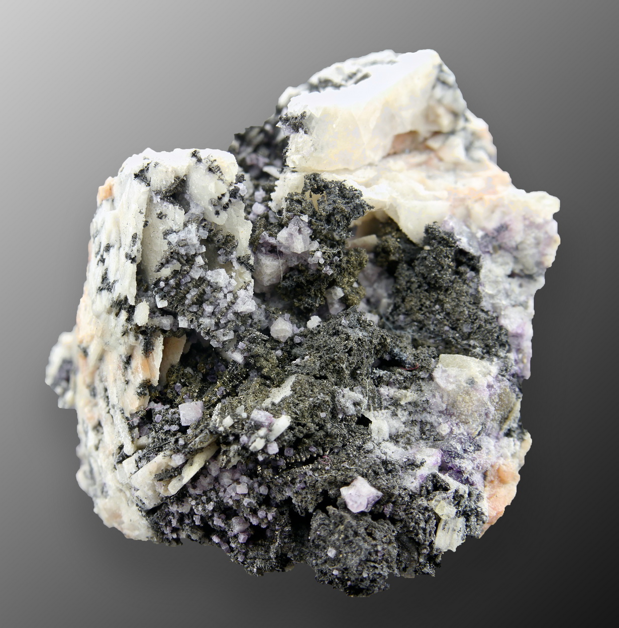 Native Silver In Fluorite