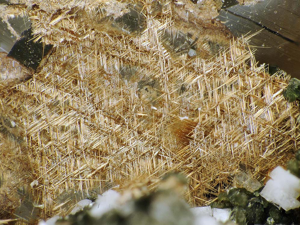 Rutile Var Sagenite With Anatase & Brookite