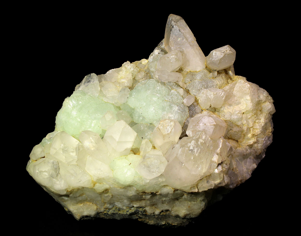 Prehnite With Quartz