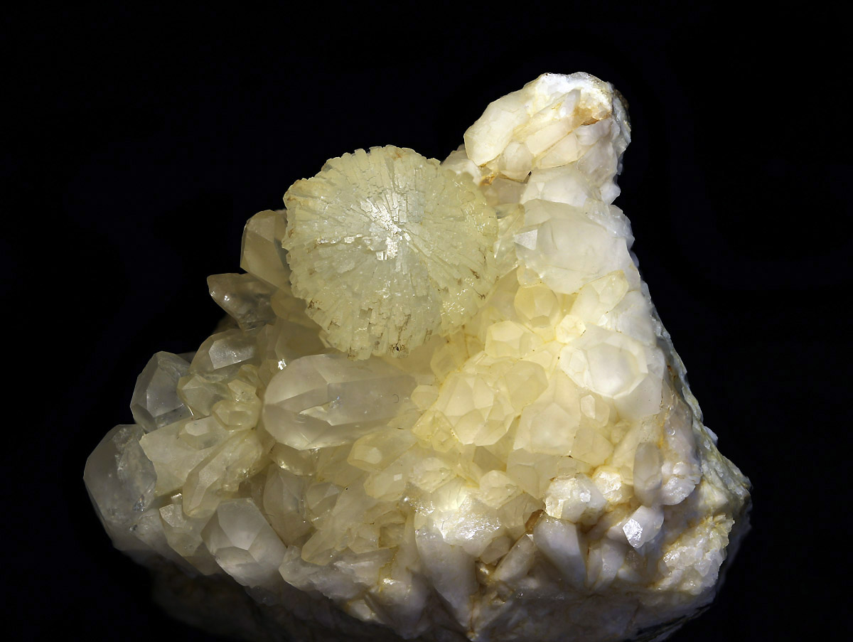 Prehnite On Quartz