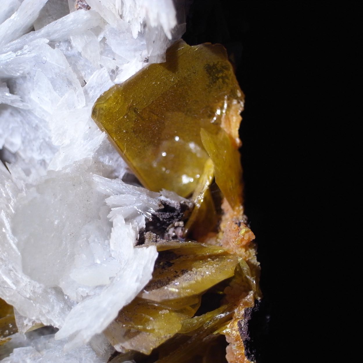 Wulfenite Baryte & Mimetite