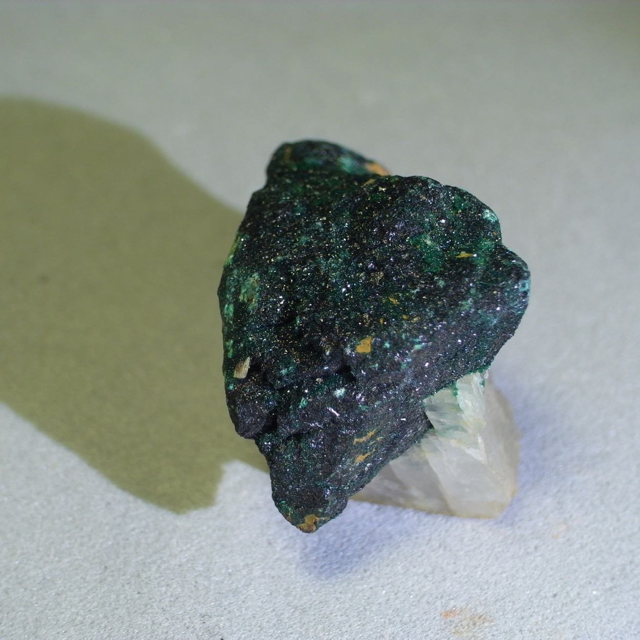 Malachite On Chalcopyrite