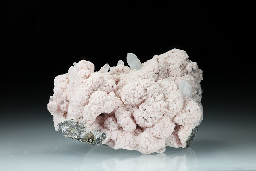 Rhodochrosite Quartz & Pyrite