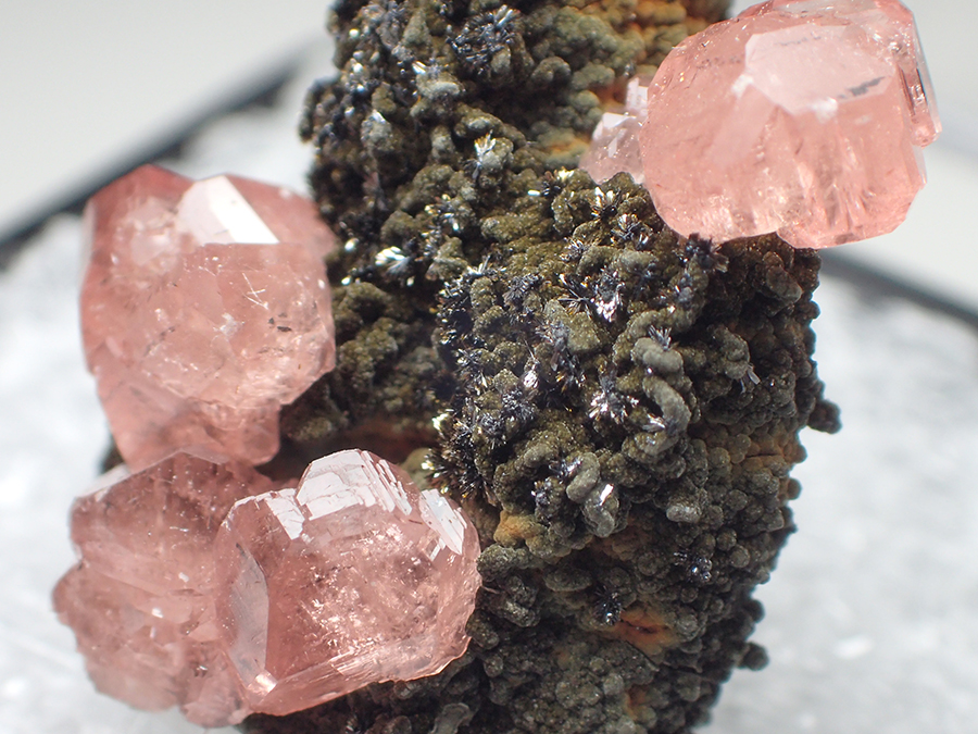 Rhodochrosite & Goethite