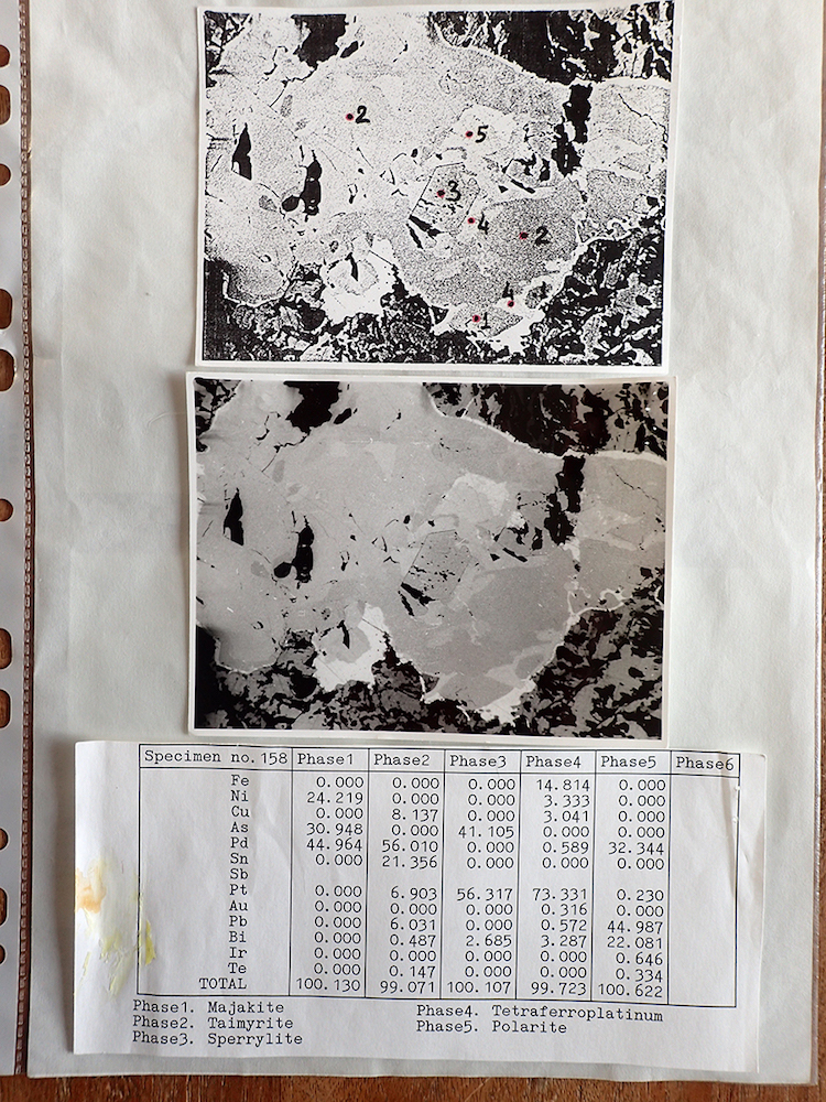 Majakite & Taimyrite & Polarite