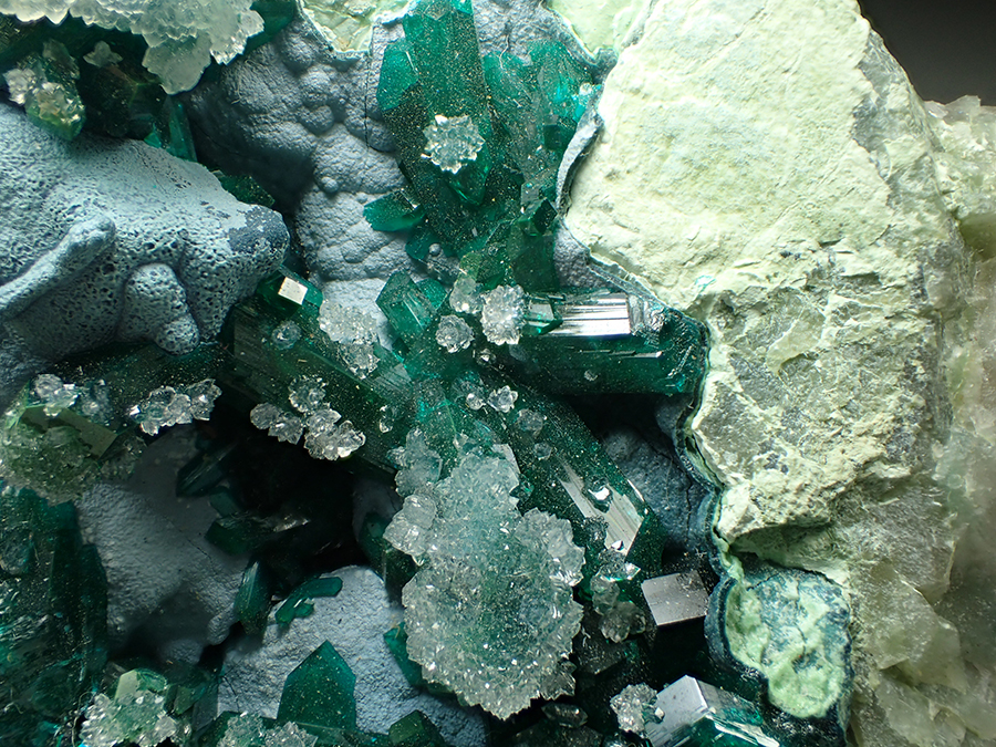 Dioptase Quartz & Plancheite