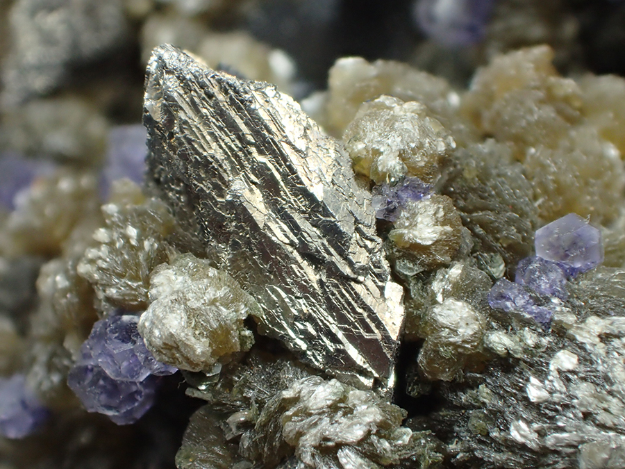Fluorite Siderite & Arsenopyrite