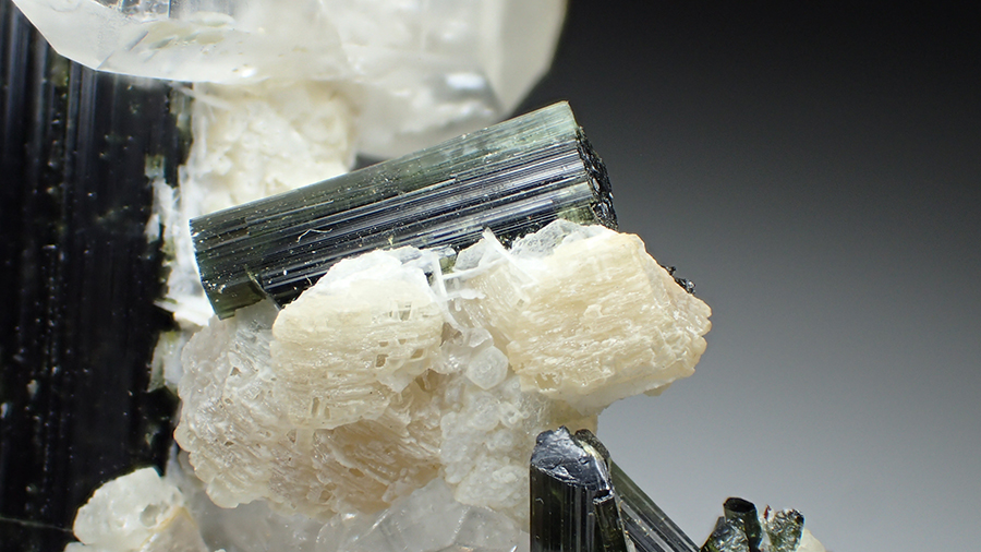 Tourmaline Goshenite & Quartz