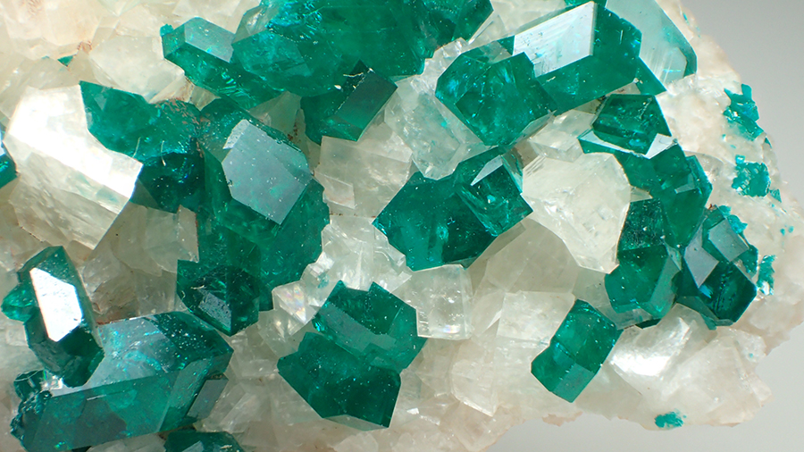 Dioptase & Calcite